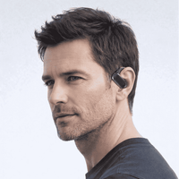 Ecouteurs traducteurs sans fil dans oreilles homme