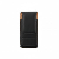 Etui premium en cuir PU pour traducteur HOLAVOX, vue de face, style élégant et pratique.